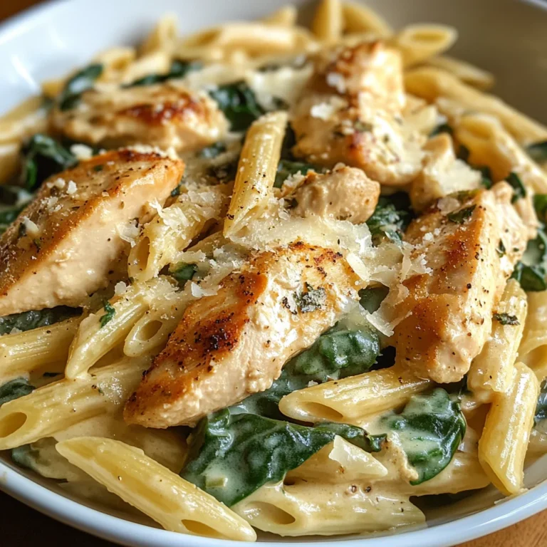 Chicken Spinach Penne