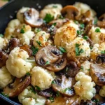 Garlic Cauliflower Mushroom Skillet: Quick & Delicious Dish