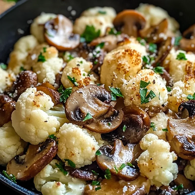 Garlic Cauliflower Mushroom Skillet: Quick & Delicious Dish