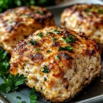 Garlic Parmesan Chicken Meatloaves