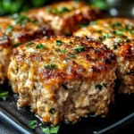 Garlic Parmesan Chicken Meatloaves