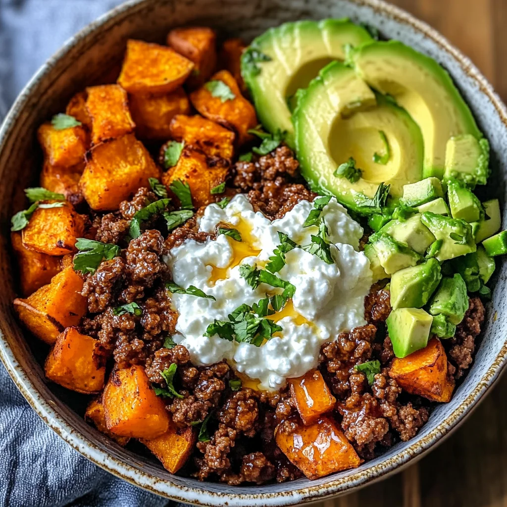 Ground Beef Hot Honey Bowl