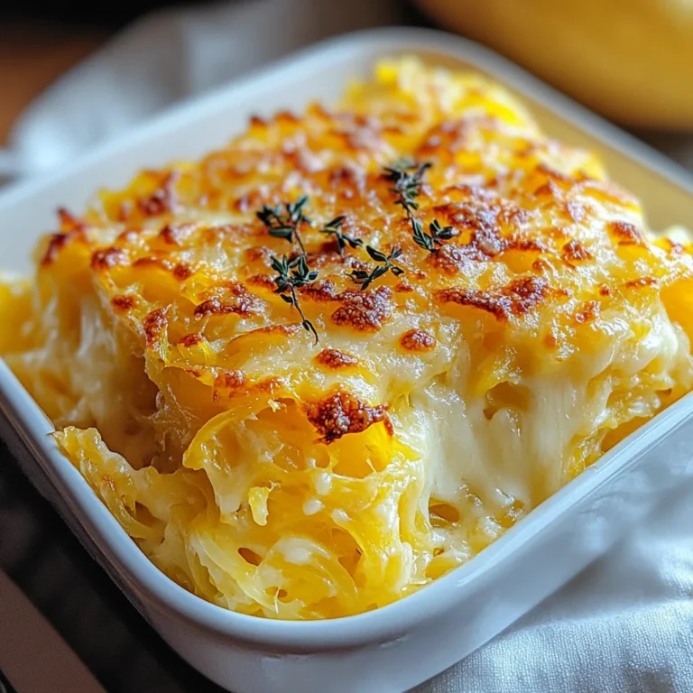 Healthy Spaghetti Squash Au Gratin