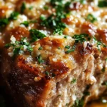 Melt-in-Your-Mouth Garlic Parmesan Chicken Meatloaf