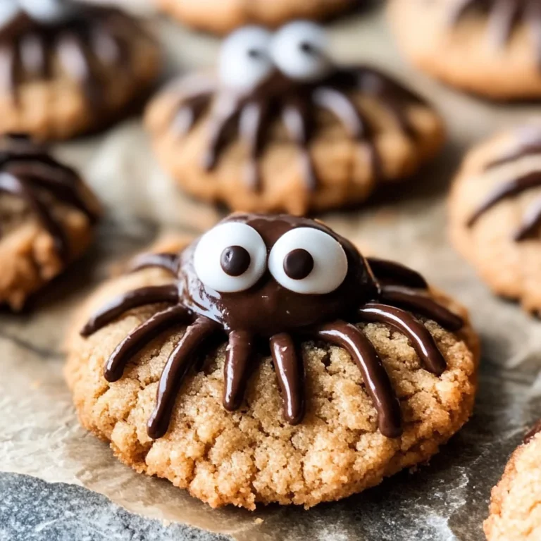 Peanut Butter Spider Cookies