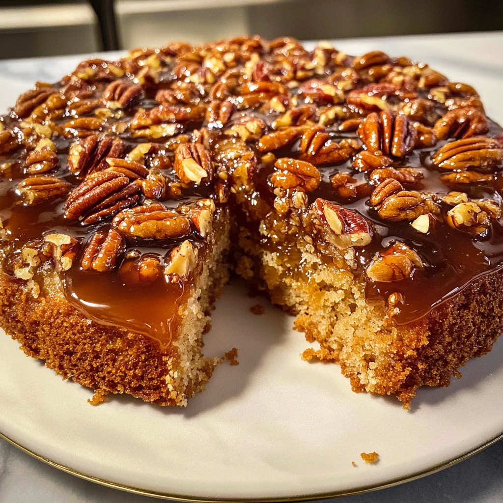 Pecan Upside Down Cake