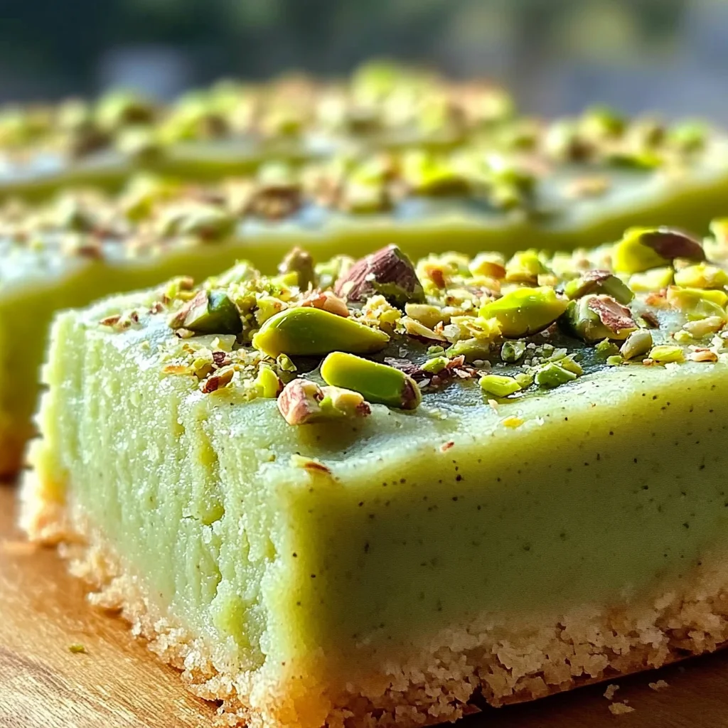 Pistachio Pudding Sugar Cookie Bars