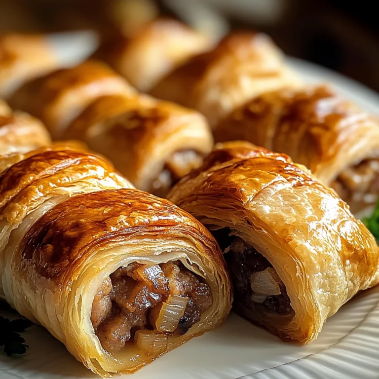 Savory French Onion Sausage Rolls