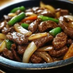 Sizzling Chinese Pepper Steak with Onions