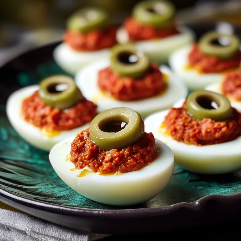 Spooky Deviled Eyeballs