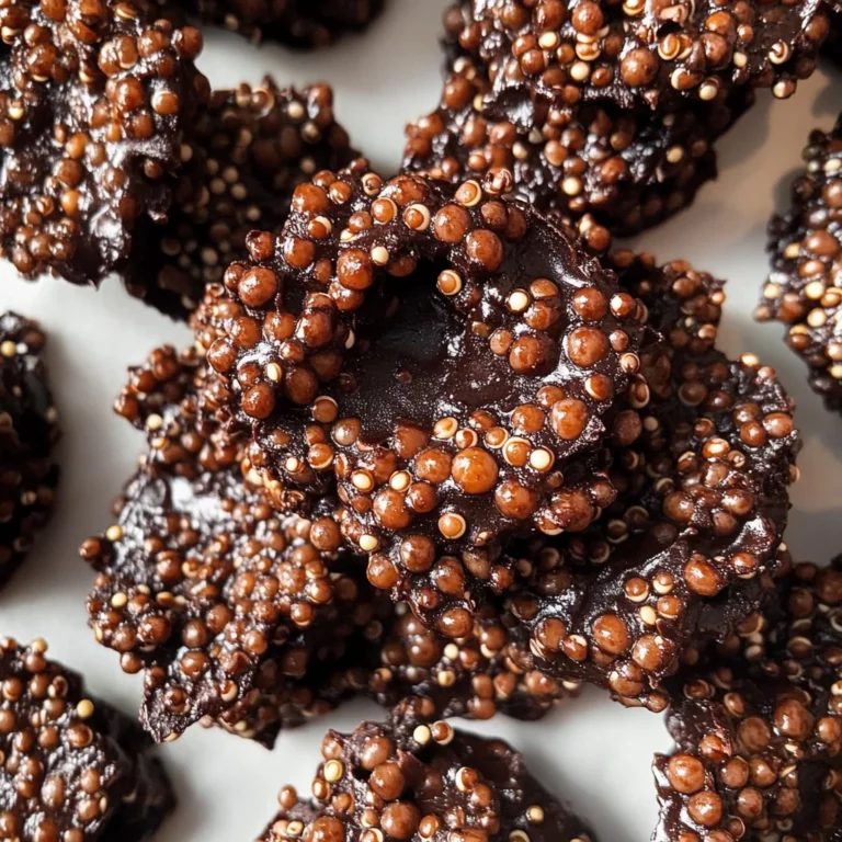3-Ingredient Dark Chocolate Quinoa Crisps