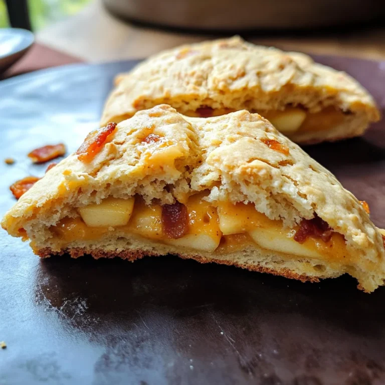 Air Fryer Apple Cheddar Bacon Scones