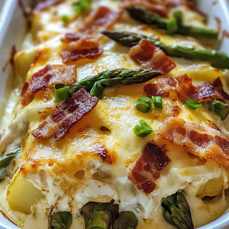 Asparagus & Bacon Chicken Potato Casserole