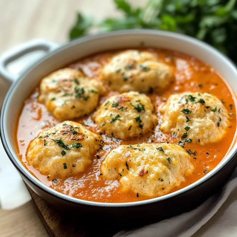 Best Tomato Soup with Cheddar Bay Dumplings