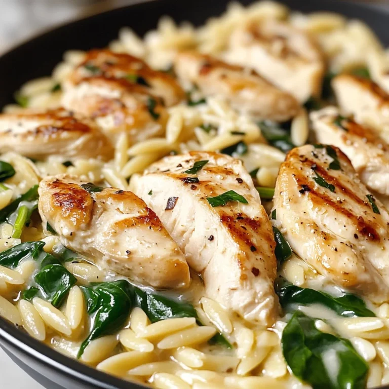 Boursin Orzo with Chicken