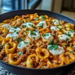 Cheesy Beef Enchilada Tortellini