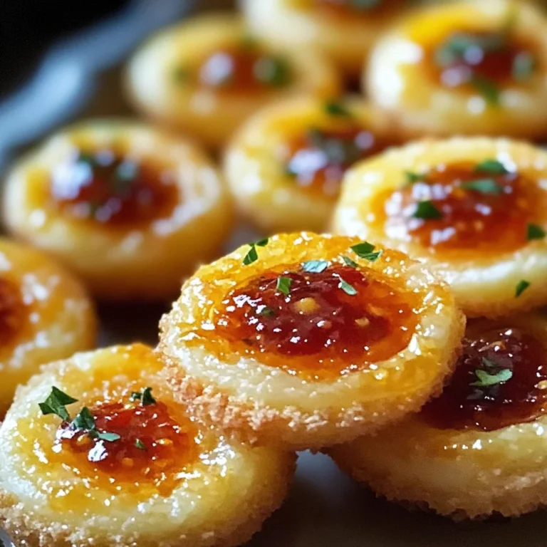 Cheesy Thumbprint Appetizers with Hot Pepper Jelly