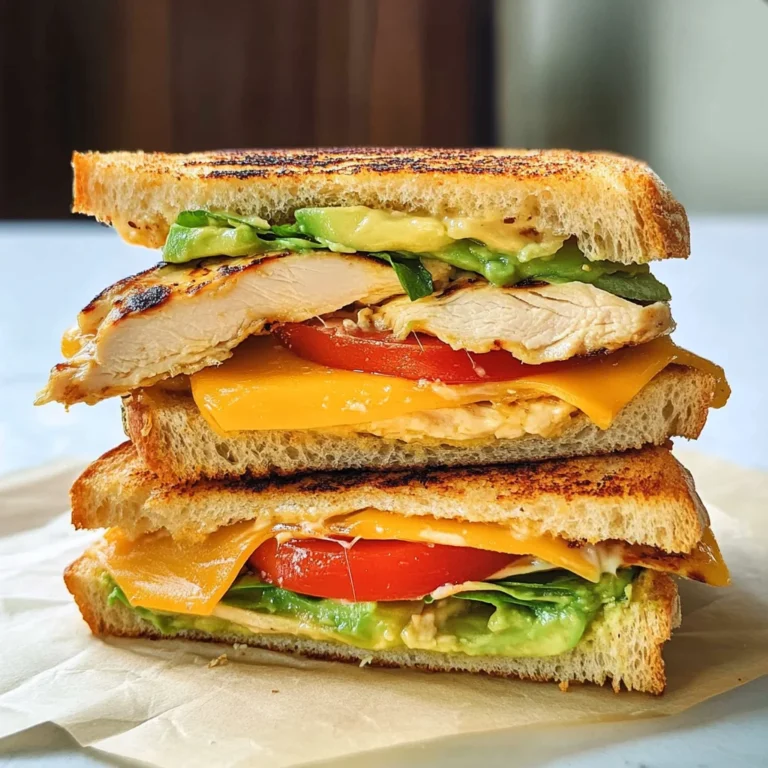 Chicken Avocado Melt Sandwich