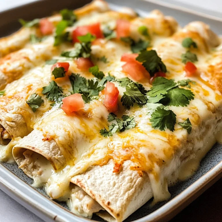 Chicken Enchiladas with Sour Cream White Sauce