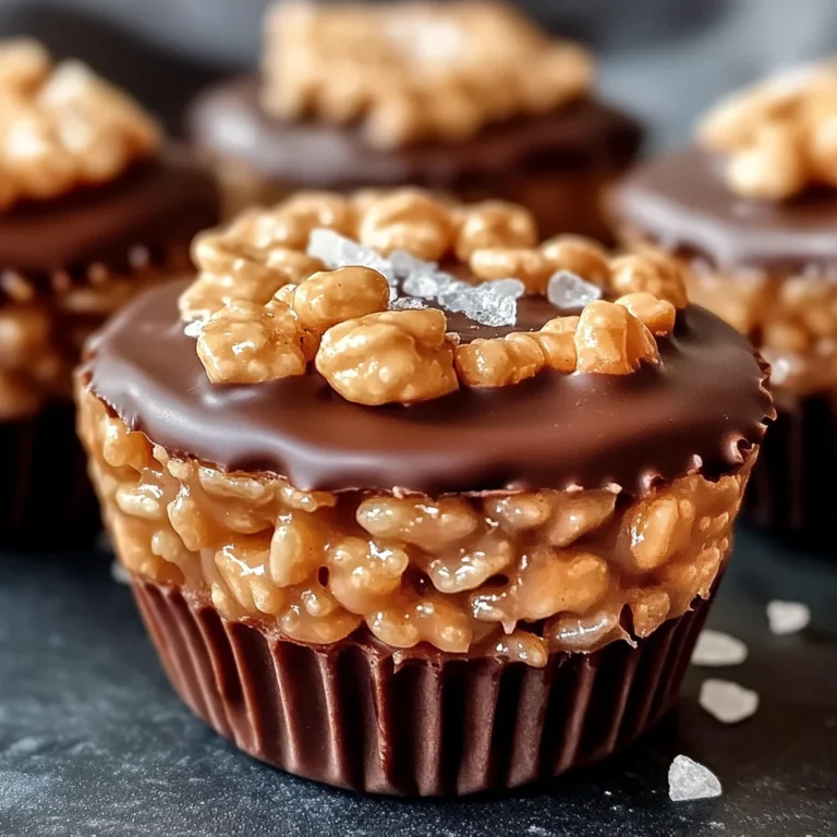 Chocolate Peanut Butter Rice Krispie Cups