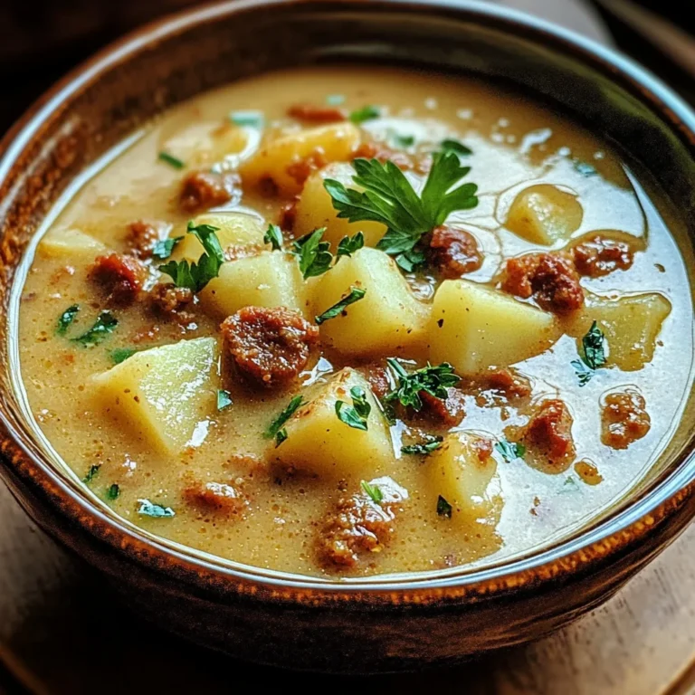 Creamy Chorizo Potato Soup