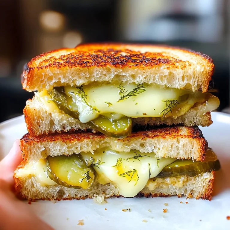 Crispy Dill Pickle Grilled Cheese Sandwich - theamazingfood