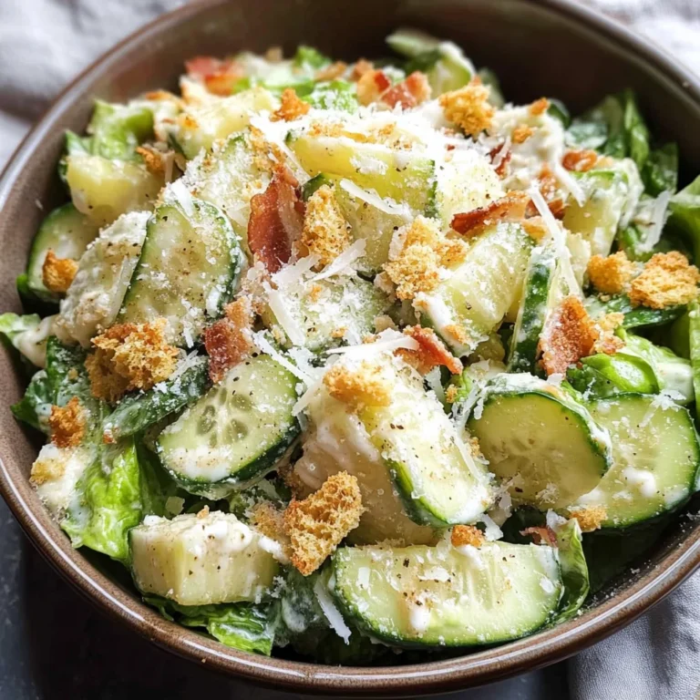 Cucumber Caesar Salad