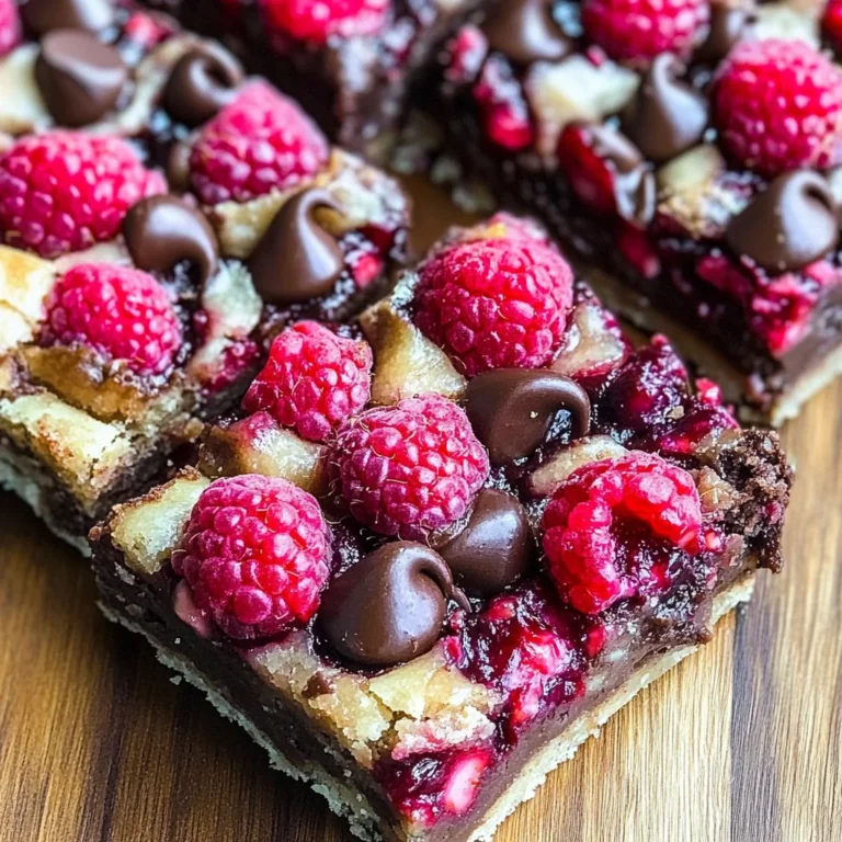 Dark Chocolate Raspberry Pie Bars
