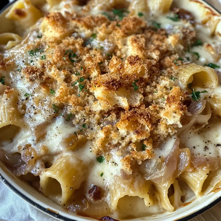 French Onion Soup Pasta Recipe