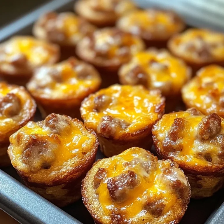 High-Protein Pancake Sausage Mini Muffins