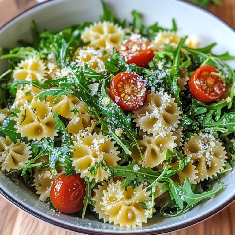 Lemon Arugula Pasta Salad