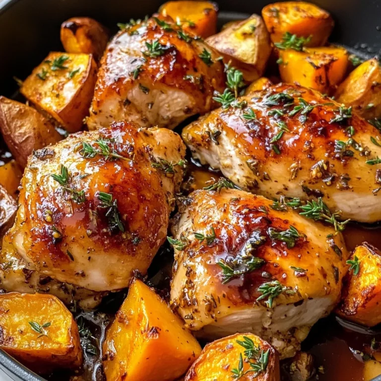 Maple-Glazed Chicken with Sweet Potatoes