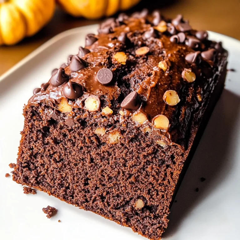 Moist Chocolate Pumpkin Bread