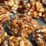 No-Bake Pecan Coconut Praline Cookies