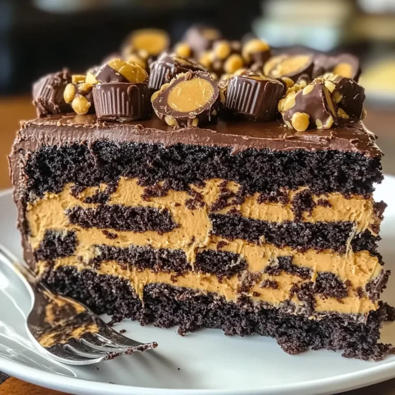 Reese’s Peanut Butter Earthquake Cake