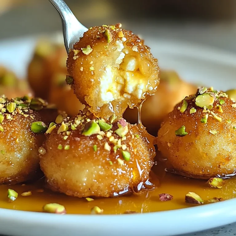 Ricotta Pistachio Honey Bites