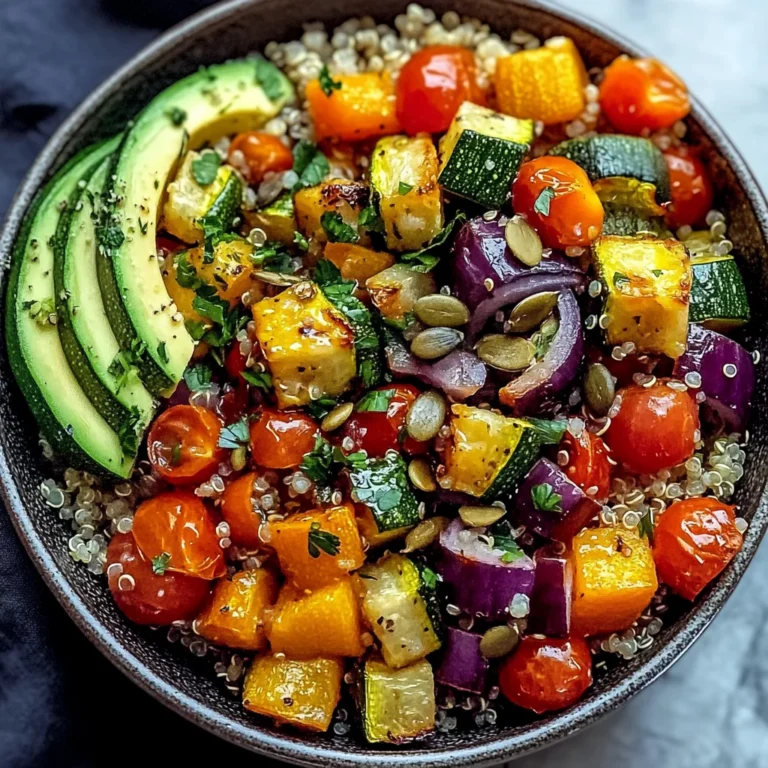 Roasted Vegetable Quinoa Bowl: A Wholesome and Hearty Meatless Meal