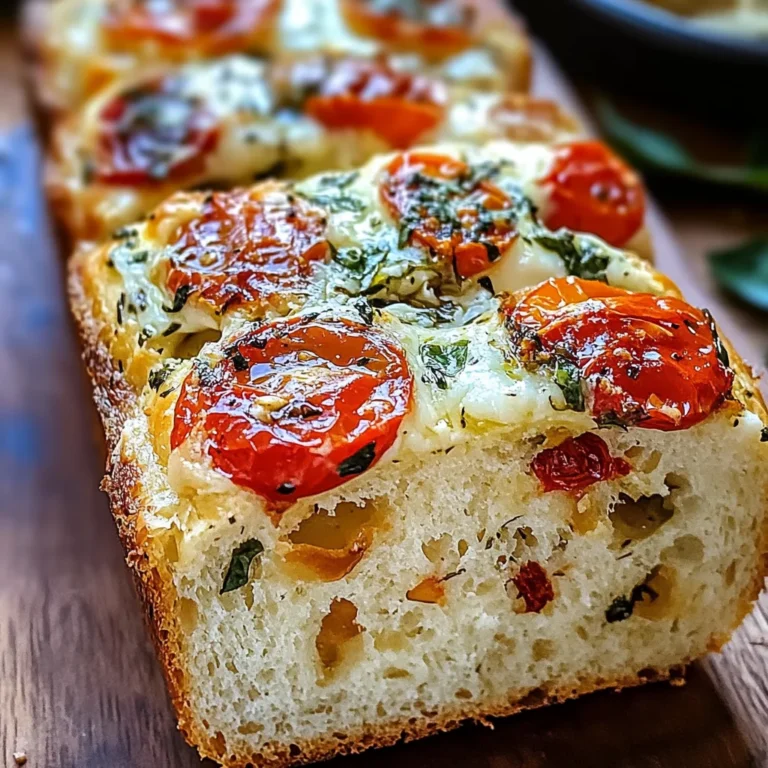 Savory Caprese Bread : A Fresh Italian Bread