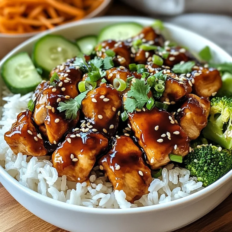 Sticky Chicken Rice Bowls