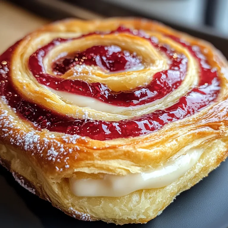 Sugar Raspberry Danish Bun