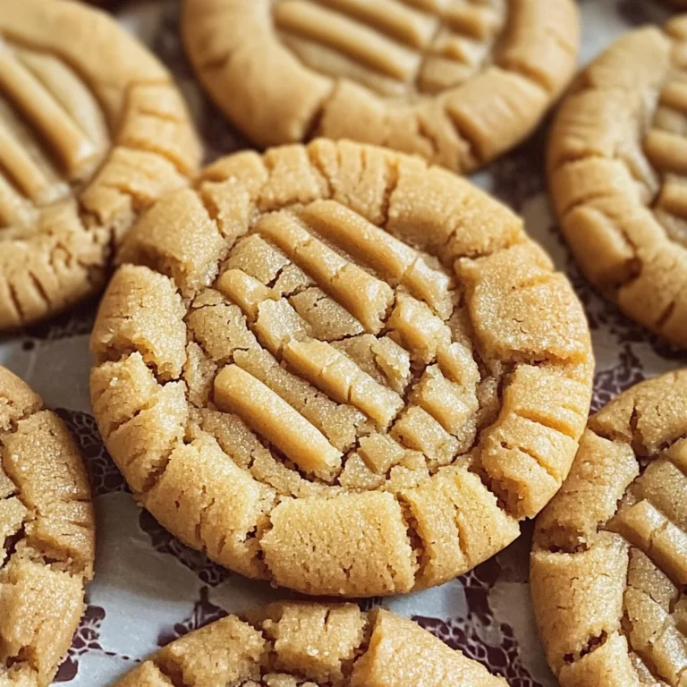Thick and Chewy Peanut Butter Cookies Recipe