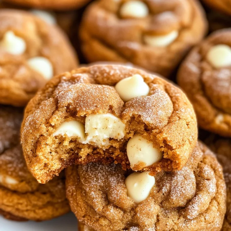 White Chocolate Pumpkin Snickerdoodles
