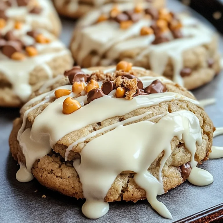 White Chocolate Reese’s Cheesecake Cookies