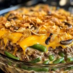 chicken hamburger Green Bean Casserole with Mushrooms made easy!