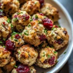 Cranberry & Turkey Stuffing Balls