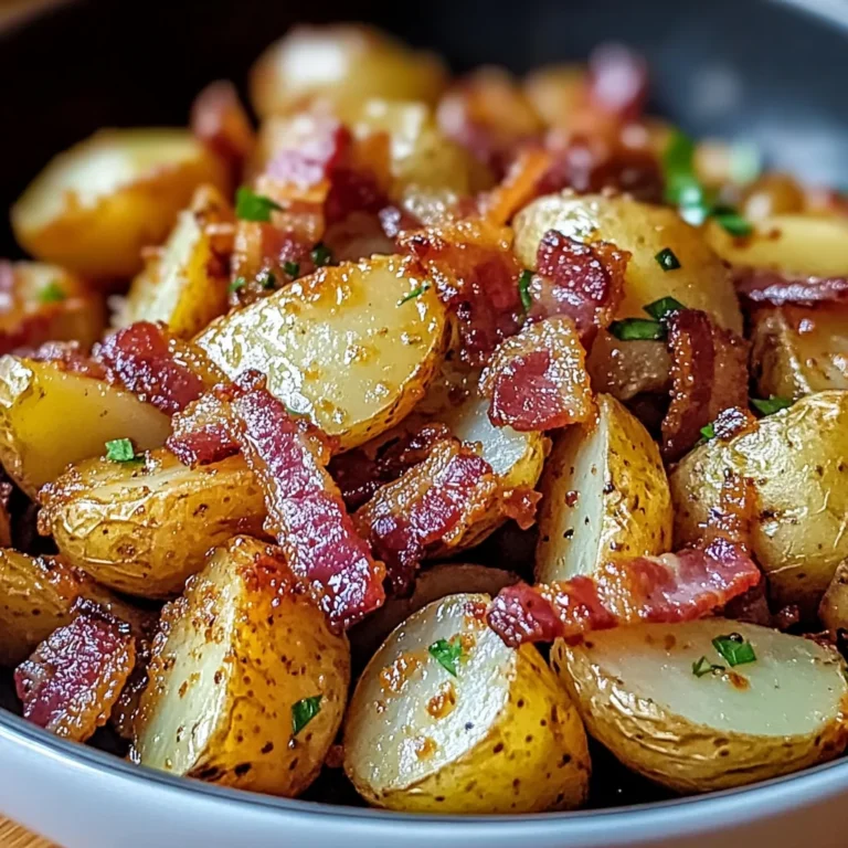 Crispy Bacon Honey Roasted Potatoes