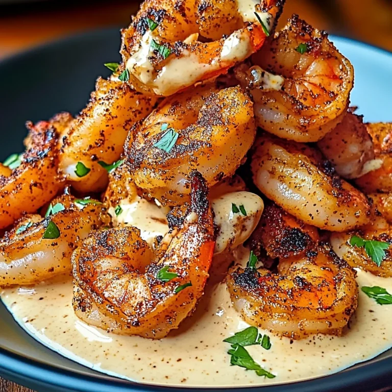 Crispy Cajun Shrimp with Creamy Sauce