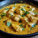 Easy Homemade Chicken Korma with Flatbread or Rice