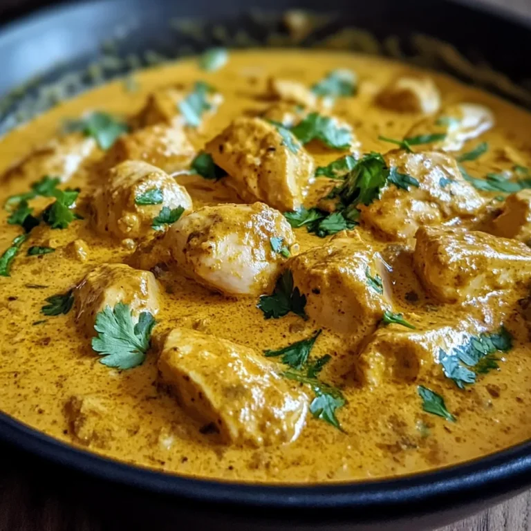 Easy Homemade Chicken Korma with Flatbread or Rice