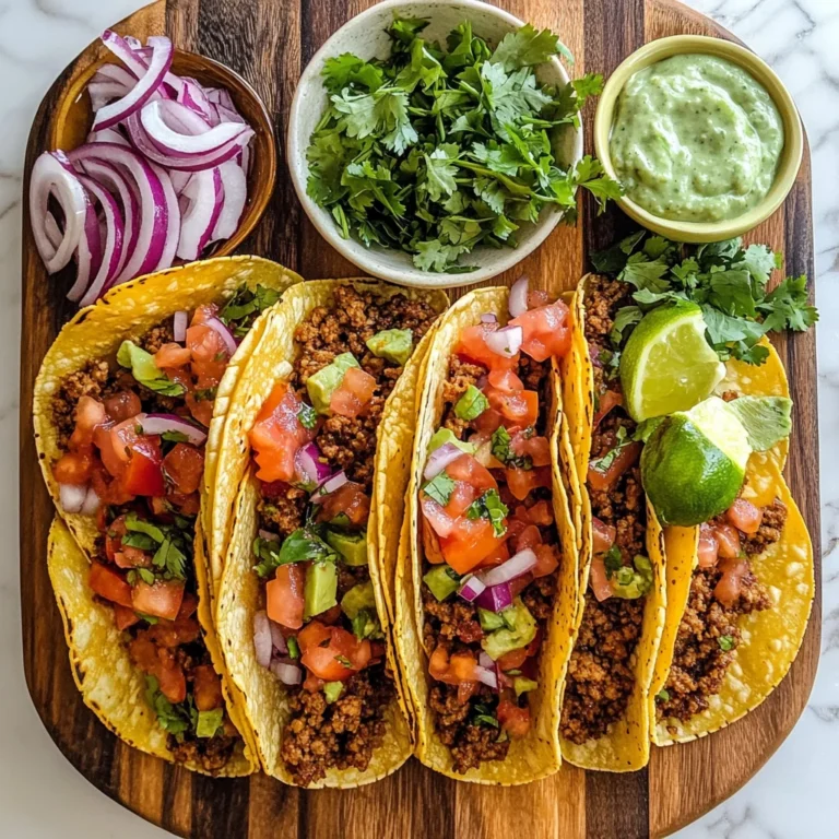 Easy Taco Recipe Dinner Board